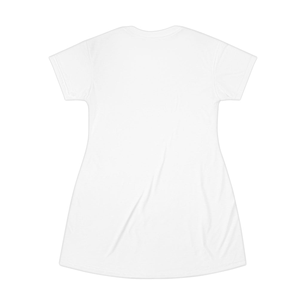 Floral Artwork T-Shirt Dress