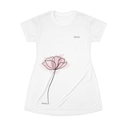 Floral Artwork T-Shirt Dress