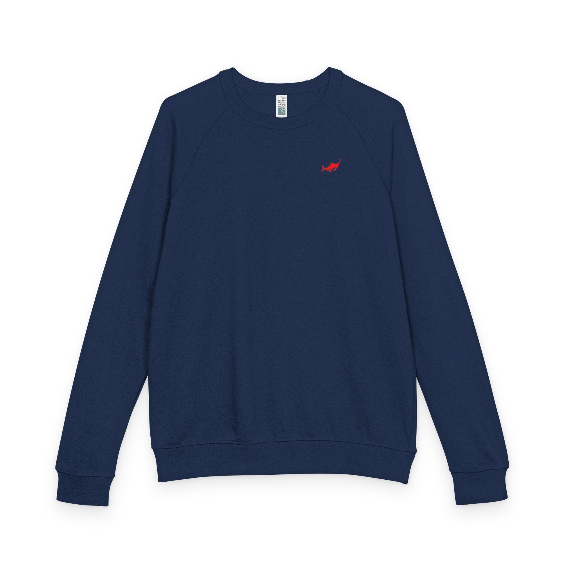 Cozy French Terry Raglan Crewneck Sweatshirt - Marlin