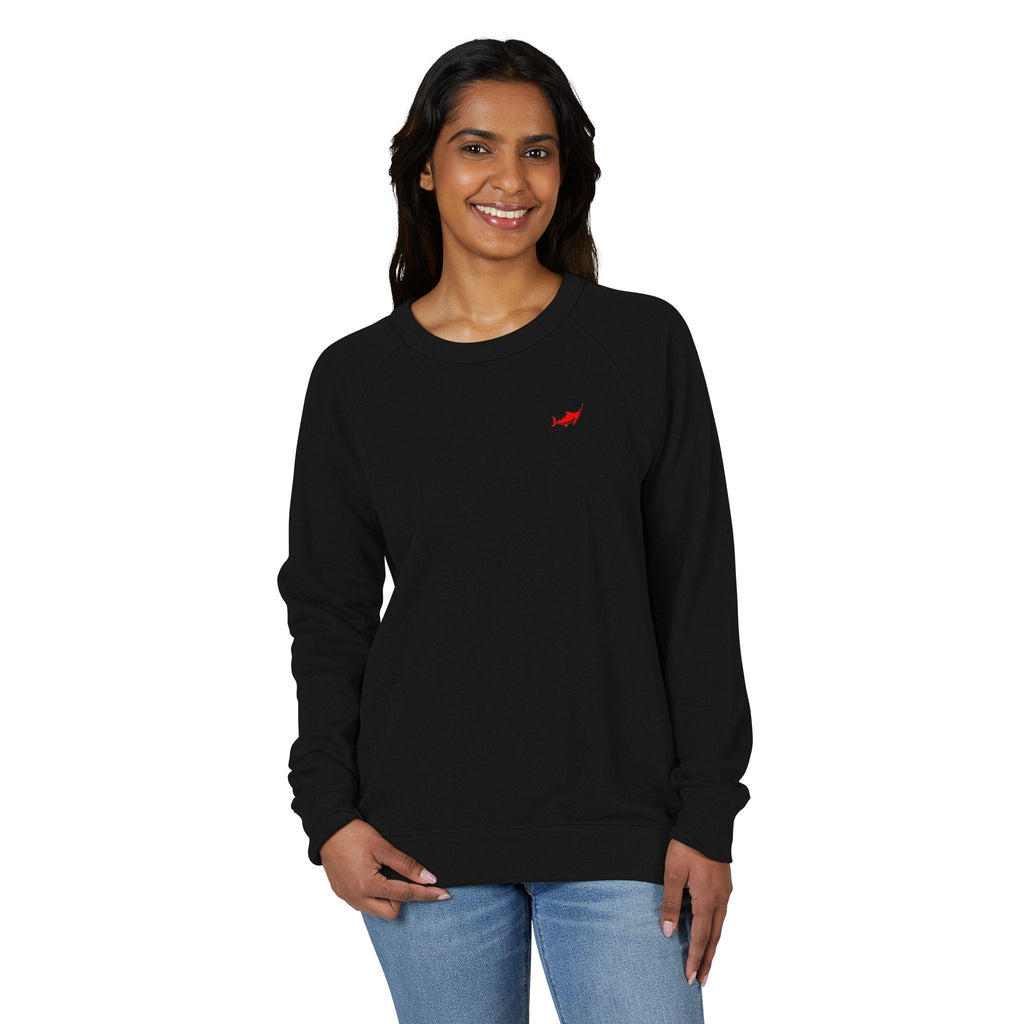 Cozy French Terry Raglan Crewneck Sweatshirt - Marlin