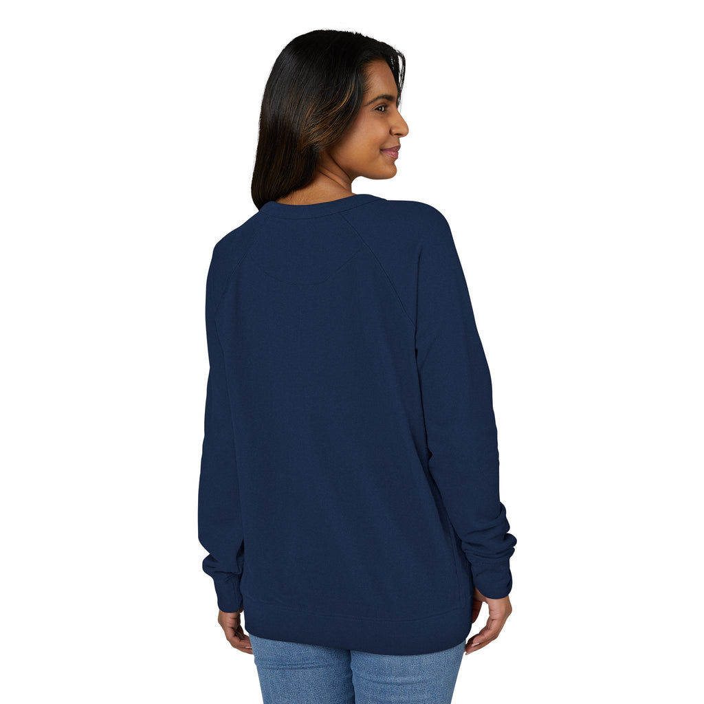 Cozy French Terry Raglan Crewneck Sweatshirt - Marlin