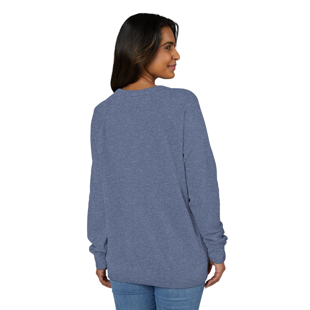 Cozy French Terry Raglan Crewneck Sweatshirt - Marlin