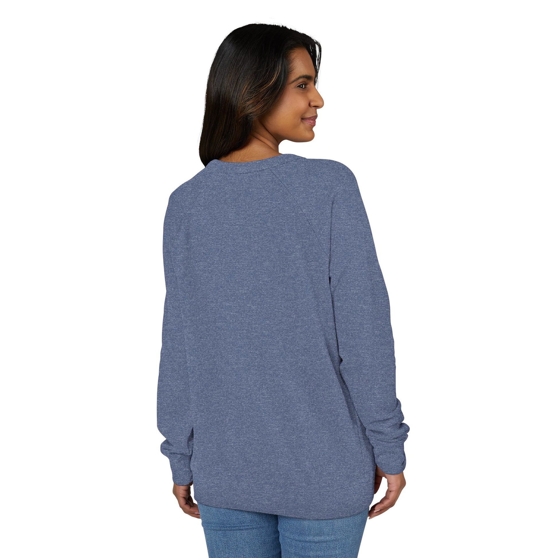 Cozy French Terry Raglan Crewneck Sweatshirt - Marlin