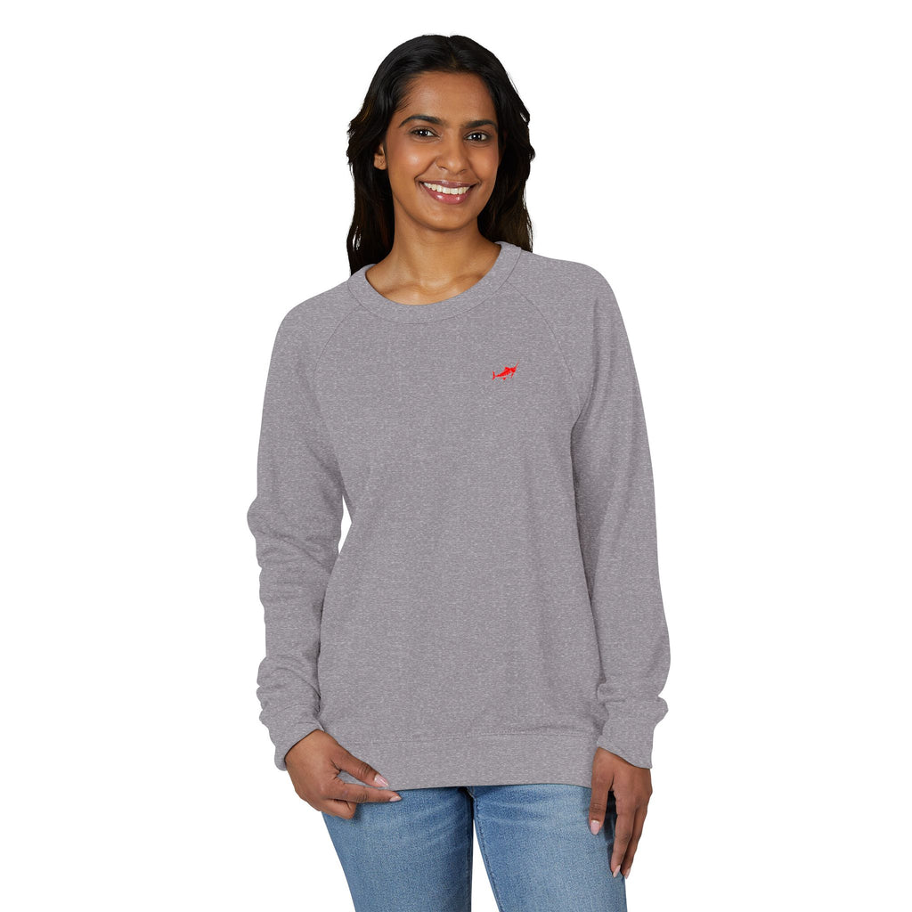 Cozy French Terry Raglan Crewneck Sweatshirt - Marlin