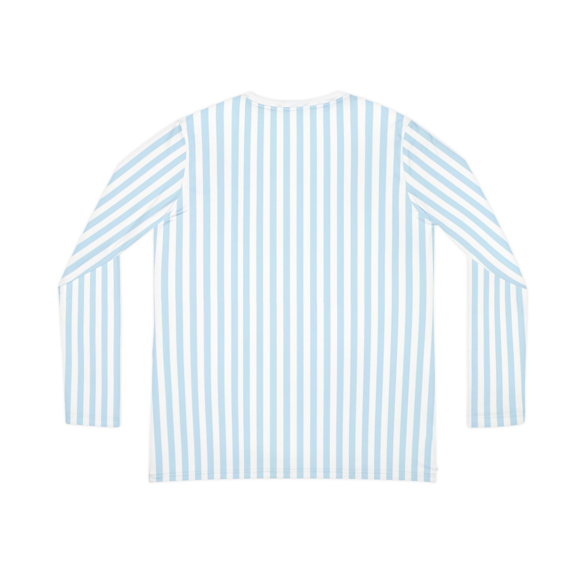 Women's Striped Long Sleeve V-neck Shirt - Marlin