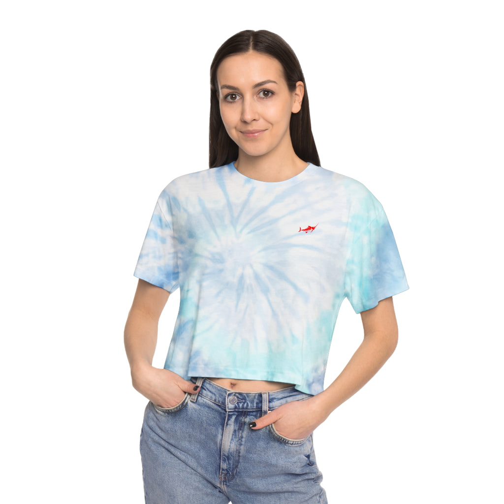 Women's Tie-Dye Crop T-shirt - Marlin